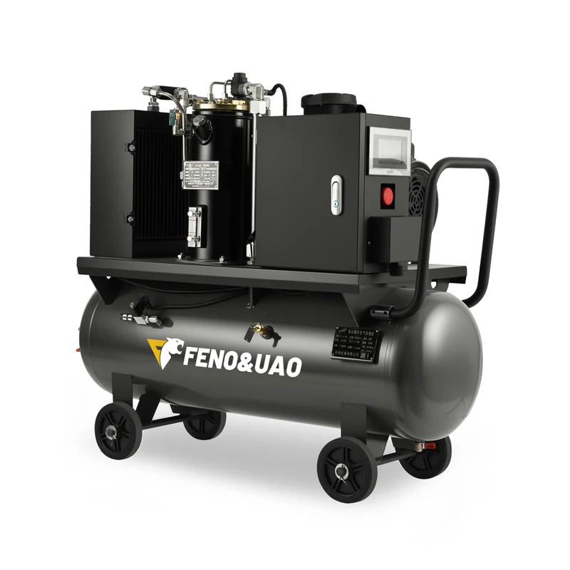 Single-tank mobile screw compressor
